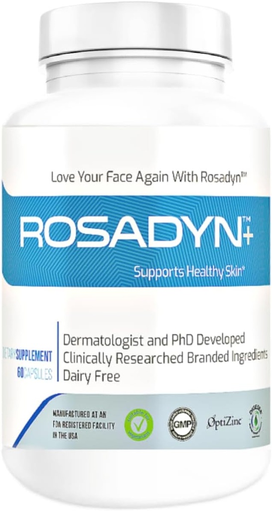 Rosacea Skin Care Supplement for Redness of Face, Eye and Mose 