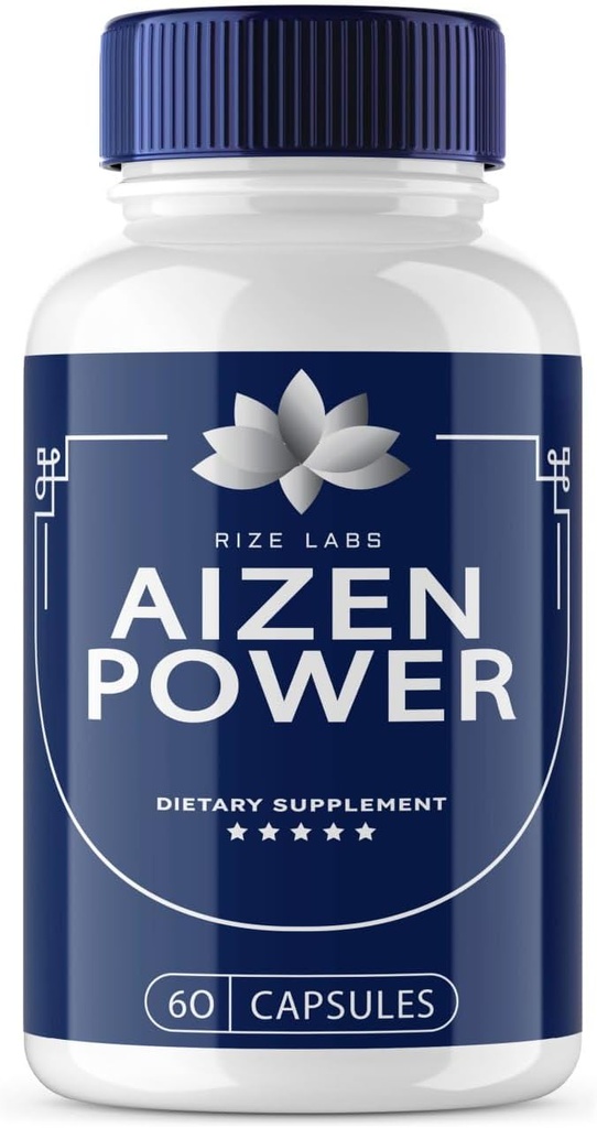 rize labs - Aizen Power for Men, All Natural Ανδρικό συμπλήρωμα για την ενίσχυση της ενέργειας και της απόδοσης (60 κάψουλες)