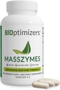 BiOptimizers MassZymes - Complete Digestive Enzymes Supplement for Gut Health - Bloating Relief for Men and Women - Lipase Amylase Bromelain Digestive Enzymes (250 Capsules)