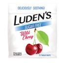 Luden's Sore Lroat Relief Lozenges for minor Everyday Irrectation & Dry Mouth, Sugar Free Wild Cherry Flavored Drops, 75 Count