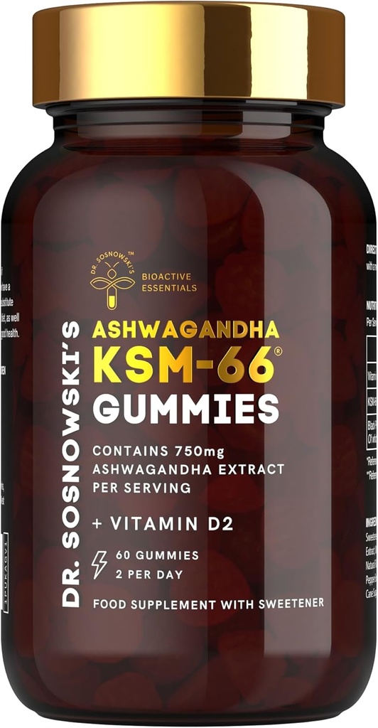 BioActive KSM-66 του Dr Sosnowski Ashwagandha Gummies 