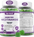 Χωρίς ζάχαρη Νικοτιναμίδιο 500mg Gummies, (Flush Free Niacin) Βιταμίνη Β3 Niacinamide συμπλήρωμα για κυτταροειδή ενέργεια Μεταβολισμός & επισκευή, ζωτικότητα, υγιή γήρανση, Cranberry Flavor, εύκολο να μασήσει, 120 Cts