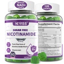 Χωρίς ζάχαρη Νικοτιναμίδιο 500mg Gummies, (Flush Free Niacin) Βιταμίνη Β3 Niacinamide συμπλήρωμα για κυτταροειδή ενέργεια Μεταβολισμός & επισκευή, ζωτικότητα, υγιή γήρανση, Cranberry Flavor, εύκολο να μασήσει, 120 Cts