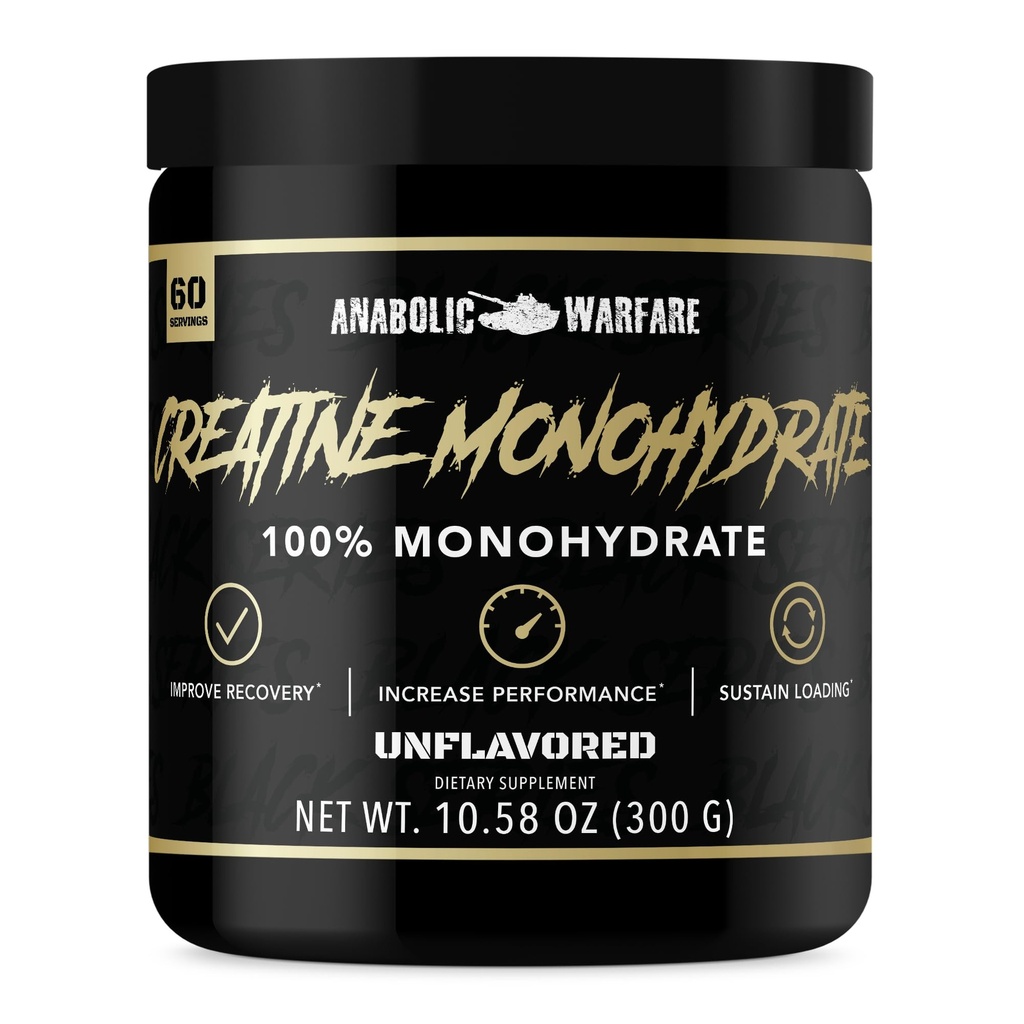 Anabolic Warfare Creatine Monohydrate, Post Workout Recovery, Increase Performance, Sustain Loading, Premium Creatine* (60 μερίδες)