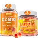 NAVISS Ζάχαρη Δωρεάν Lutein Gummies 60 Count + CoQ10 Gummies 120 Count