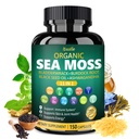 Bualle Irish Sea Moss Capsules – Organic Sea Moss, Black Seed Oil, Ashwagandha Supplements with Bladderwrack, Ginger & Burdock Root – Supports Daily Wellness, Skin & Energy – 150 Count (1 Pack)