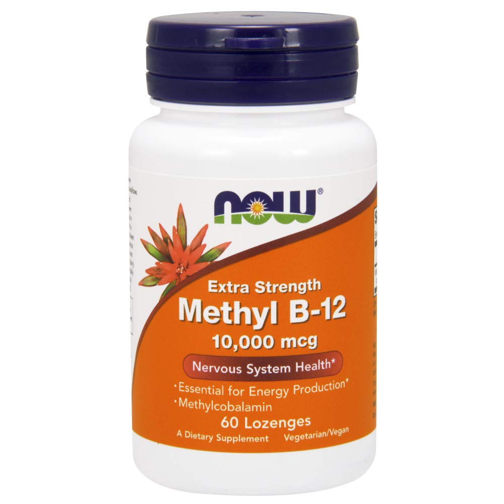 NOW Τρόφιμα Μεθύλιο B-12 10000 mcg, 60 Lozenges (πακέτο του 2)