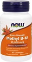 NOW Τρόφιμα Μεθύλιο B-12 10000 mcg, 60 Lozenges (πακέτο του 2)
