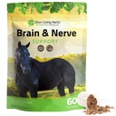 Silver Lining Herbs Brain & Nerve Support Supplement for Horses - Συμπληρώματα για Εστίαση, Ψυχική Υγεία & Εγκεφαλική Υποστήριξη - Περιέχει Herbal Blend του Ginkgo, Gotu Kola, & More - 1 LB 60-Day Supply