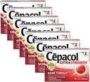 Cepacol μέγιστη δύναμη λαρύγγι πτώση Lozenges, κεράσι, 16 κόμης (πακέτο του 7)