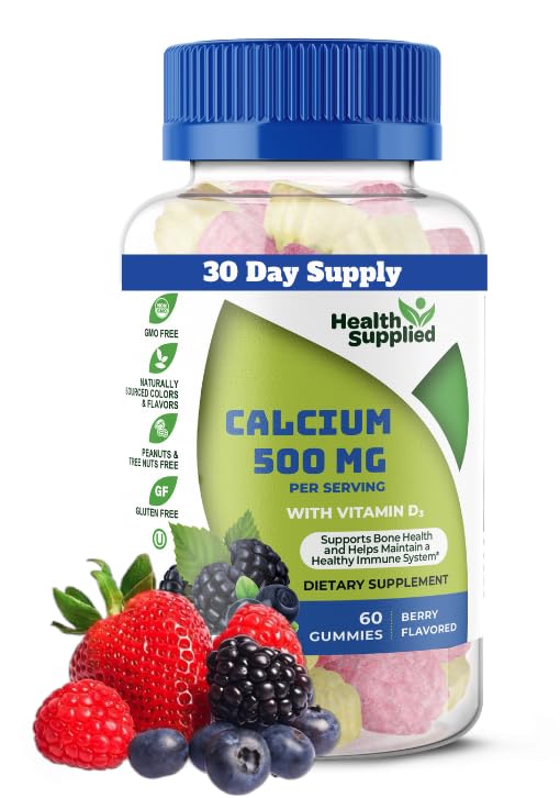 Ασβέστιο 500mg με βιταμίνη D3 1000 IU Gummies 