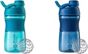 BlenderBottle 20-Ounce SportMixer μπουκάλια αναδευτήρα πρωτεΐνης με BlenderBall σύρμα Whisk, Ναυτικό και Teal