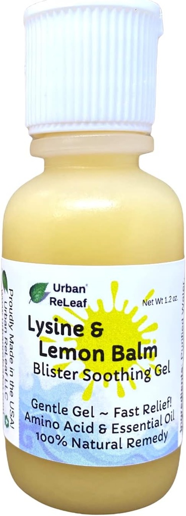 Urban Releaf Lysine & Lemon Balm blister Καταπραϋντικό Gel! Γρήγορη ξήρανση, 100% Φυσική Βοήθεια!