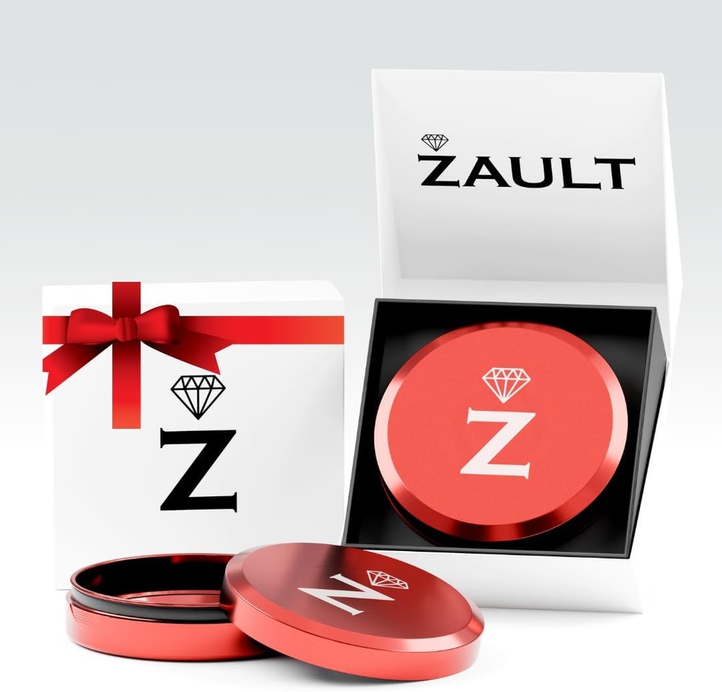 Πατητής Zyn Metal Can, Αλουμινίου Zyn Container & Holder, Snus Tin For Zyn Pouches, με Deluxe κουτί δώρων για τον / τους άνδρες / Husband / Boyfriend (κόκκινο)