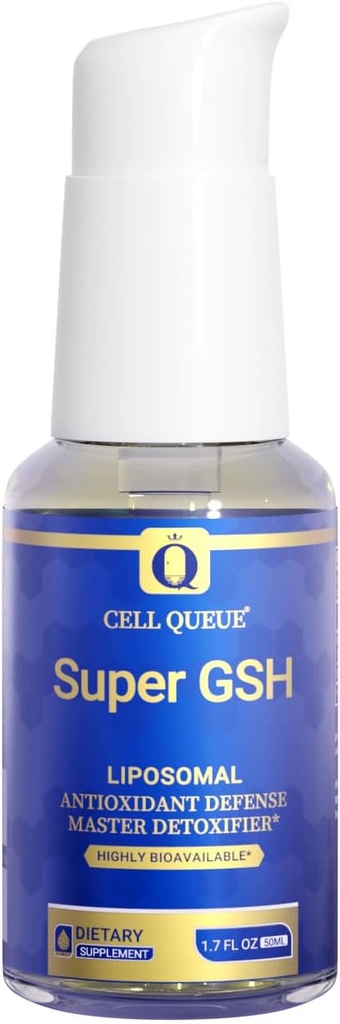 Λιποσωμική Γλουταθειόνη - Συμπλήρωμα υγρής γλουταθειόνης, για την υποστήριξη του ανοσοποιητικού, ήπαρ Αποτοξίνωση & υγιή γήρανση - Αντιοξειδωτική Άμυνα - Ανώτερη Απορρόφηση, 1,7 fl oz