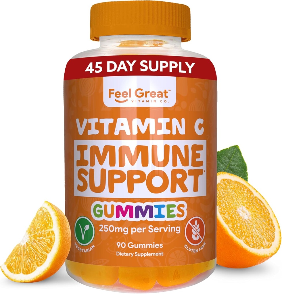 Βιταμίνη C Gummies για ενήλικες & παιδιά από Feel Great Vitamin Co. 