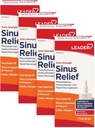 Leader Extra Strength Sinus Relief, Fast Active, Sinus Αποσυμφορητικό, Ρινική Συμφόρηση Relief Spray, Ψυχρό & Αλλεργία Μπουκάλι 30 mL (Pack of 4)