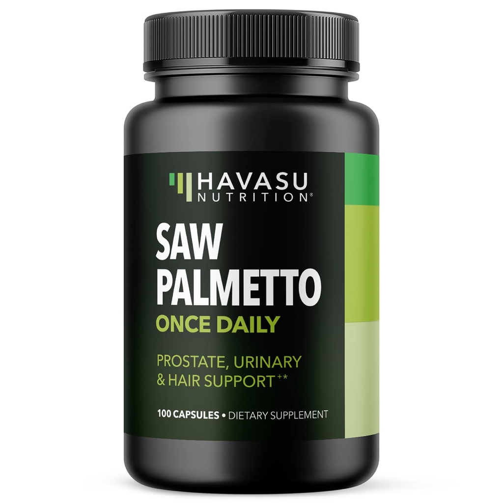 Saw Palmetto για τους άνδρες Prostate συμπλήρωμα υγείας για την προώθηση της λειτουργίας της ουρικής αρτηρίας - 500mg ανά υπηρεσία - 100 Count - DHT Blocker Βιταμίνη μαλλιών - Vegan, μη GMO κάψουλες, άνω των 3 μηνών προμήθεια