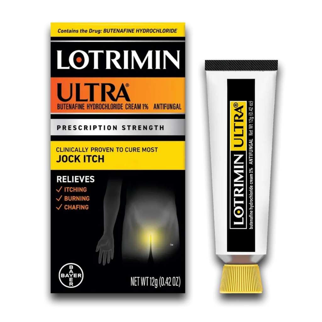Lotrimin Ultra Jock Itch Cream - Ισχυρή Butenafine Υδροχλωρική Θεραπεία για Jock Itch, 0.42 Ουγγιά (12 γραμμάρια) (Packaging May Vary)