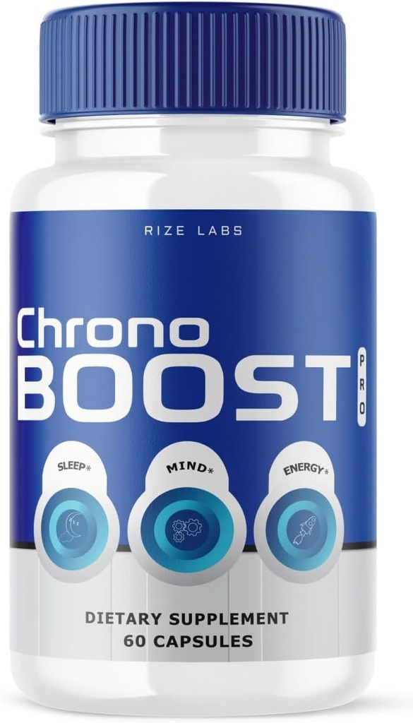 rize εργαστήρια Chrono Boost Pro κάψουλες, υποστηρίζει τον ύπνο και την υγεία του εγκεφάλου, προηγμένη φόρμουλα, συμπλήρωμα βοτάνων (60 κάψουλες)