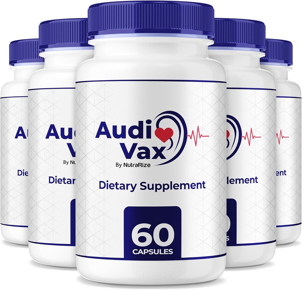 (5 Pack) Audivax - Audi Vax Advanced Max Ear Support, Φυσική Φόρμουλα για την προώθηση της εσωτερικής υγείας του αυτιού, Audi Vax μέγιστη δύναμη για την υγεία της ακοής, επίσημη ακουστικά χάπια, Audivax Κριτικές (300 κάψουλες)