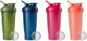 BlenderBottle 2-πακέτο 28-Ounce Classic Shaker Μπουκάλια για τις πρωτεΐνες Shakes και προ προπόνηση, Moss / Moss και Ναυτικό / Navy και όλα τα ροζ και Coral