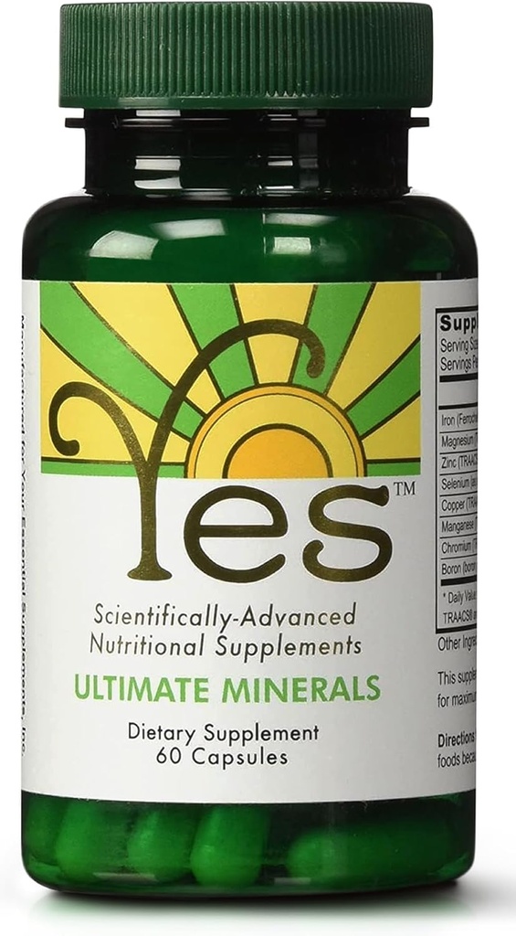 Ultimate Mineral Supplement – Χηλικό μαγνήσιο, ψευδάργυρος, σίδηρος, σελήνιο, χρώμιο και βόριο (TRAACS®) – Πολυμερές υψηλής απορρόφησης για την ενέργεια & ανοσοποιητική υποστήριξη – 60 κάψουλες Vegan