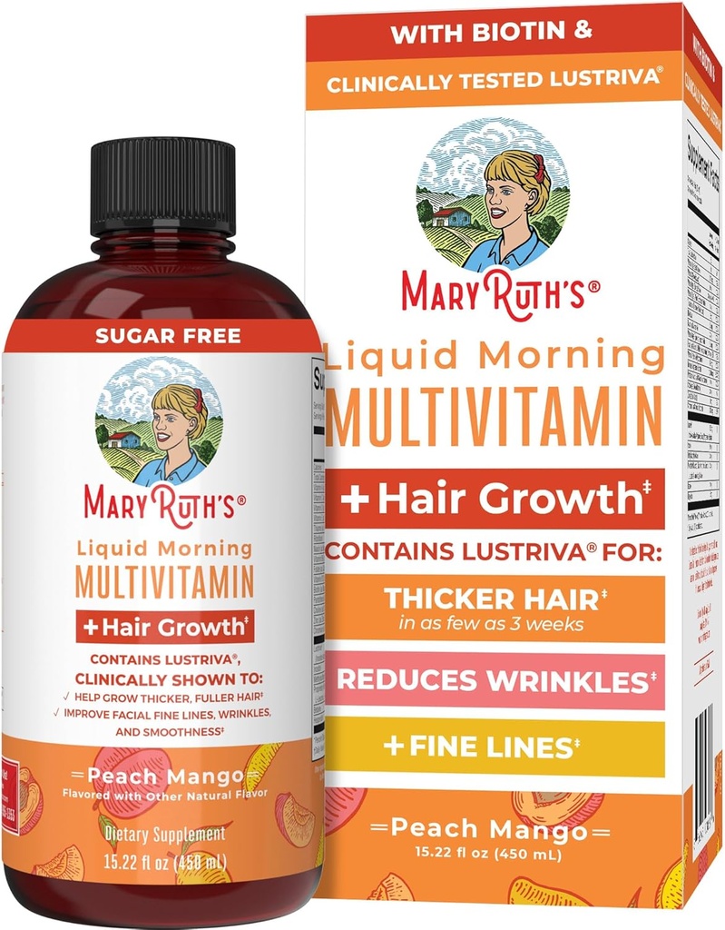 MaryRuth Organics Liquid Multivitamin+Hair Growth 