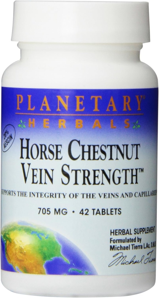 Πλανητικά βοτανικά δισκία Horse Chestnut Vein Strength Tables, 42 Count