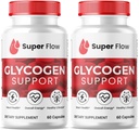 SPRESSO (2 Pack Super Flow Glycogen, SuperFlow Glycogen Υποστήριξη Κάψουλες, Glyco Optimizer Formula, Φυσικό καθαριστικό δοχείο αίματος, Premium Super Flow Glycogen Υποστήριξη (120 Κάψουλες)