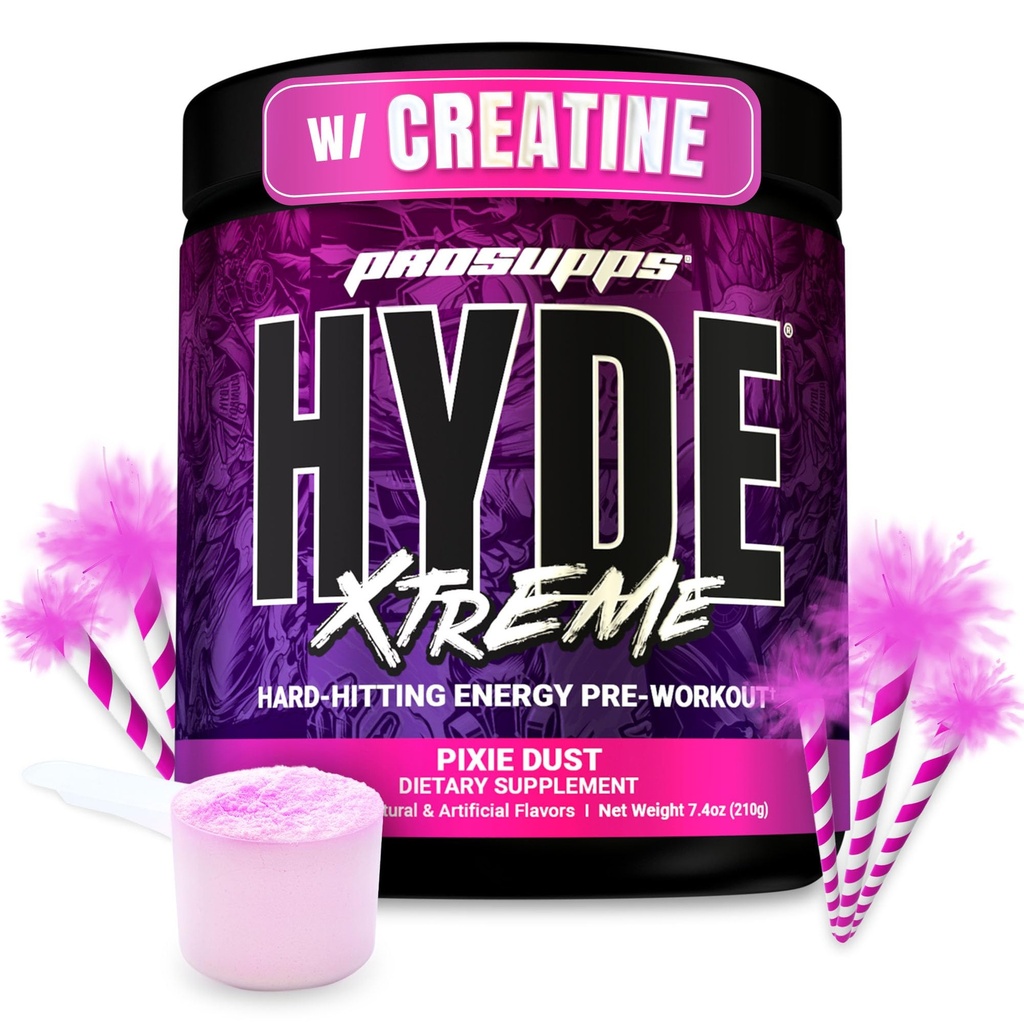 ProSupps Mr. Hyde Xtreme Pre Workout Powder with Creatine, Beta Alanine & Caffeine – Extreme Energy, Pumps, Focus & Performance - Fitness & Gym Supplements for Men & Women (Pixie Dust, 30 Servings)
