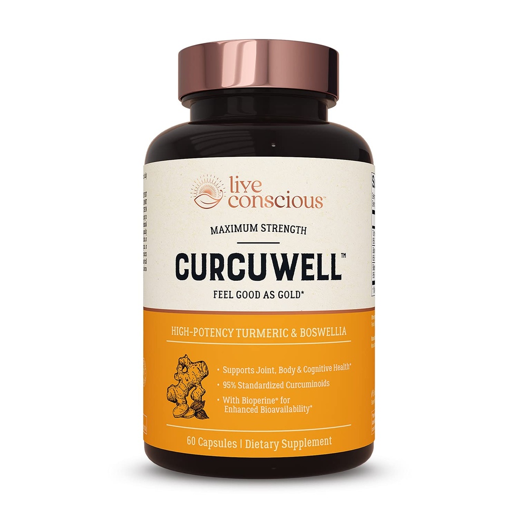 Live Consciious CurcuWell - Κουρκουμίνη και Boswellia Blend 