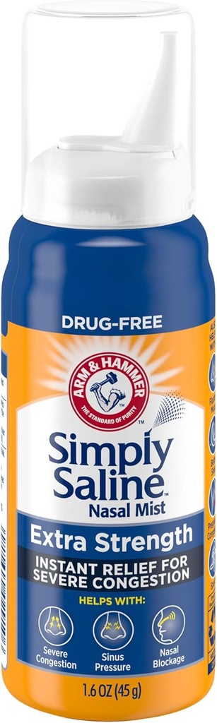 Χέρι & Σφυρί απλά ορόσημο Nasal Mist επιπλέον δύναμη, σοβαρή συμφόρηση, 1.6 ουγγιά