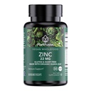 PlantFusion Vegan Zinc Supplements 22 mg – Wholefood Complex, Chelated Zinc Citrate from Organic Guava Leaf for Immune Support, 60 Capsules