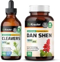 BIO KRAUTER Cleavers Βάμμα 4 Fl. Oz. & Dan Shen 100 Κάψουλες