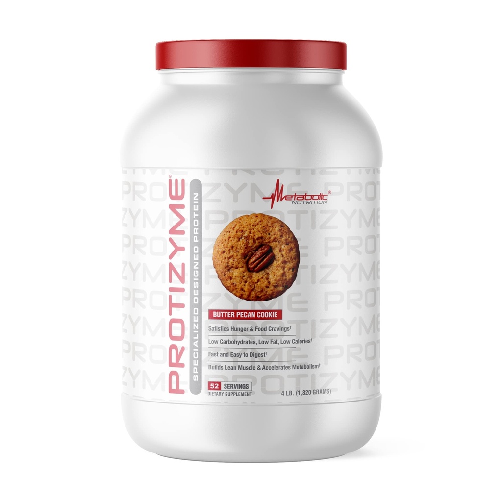 Μεταβολική Διατροφή, Protizyme, 100% σκόνη πρωτεΐνης ορού γάλακτος, υψηλής πρωτεΐνης, χαμηλής περιεκτικότητας σε υδατάνθρακες, χαμηλής περιεκτικότητας σε λίπος πρωτεΐνη ορού γάλακτος, Digestive Ένζυμα, 24 Ουσιώδεις Βιταμίνες και Ορυκτά, 4 Λίρες (52 ser)