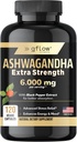 Ashwagandha Συμπληρώματα για γυναίκες και άνδρες 6000mg 