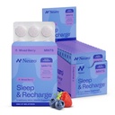 Neuro Melatonin 5mg Sleep & Recharge Mints (144 Pieces) - Γρήγορη Διαλύστε Χωρίς Μελατονίνη Μέντες με Λεμόνι Μπάλα & Χαμομήλι για Καλύτερο Ύπνο - Συμπλήρωμα Ήρεμου Ύπνου για Ενήλικες - Night Berry Flavor