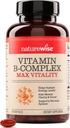 NatureWise Vitamin B Complex for Women and Men - with Folic Acid Biotin B1 B2 B3 B6 B12 - Υποστήριξη Κυτταρική Ενέργεια & Διανοητική Καθαρότητα - Γλουτένη & Γαλακτοκομικά Χωρίς, Μη ΓΤΟ - 150 Softgels[5-Month Supply]