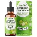 Soursop Graviola Liquid Drops 1900MG 2Fl Oz, Soursop Bitter Leaf Extract Συμπληρώματα, Sleep Relax Support and Immune Boost - Χωρίς ζάχαρη, φυσική γεύση, βοτανική καλοσύνη