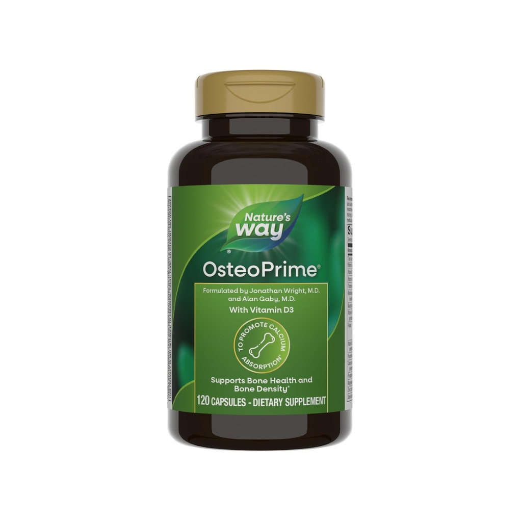 Τρόπος της φύσης OsteoPrime, υποστηρίζει την υγεία και την πυκνότητα των οστών*, βιταμίνη D3, χωρίς γλουτένη, 120 κάψουλες χορτοφάγων (συσκευασία Μαΐου Vary)