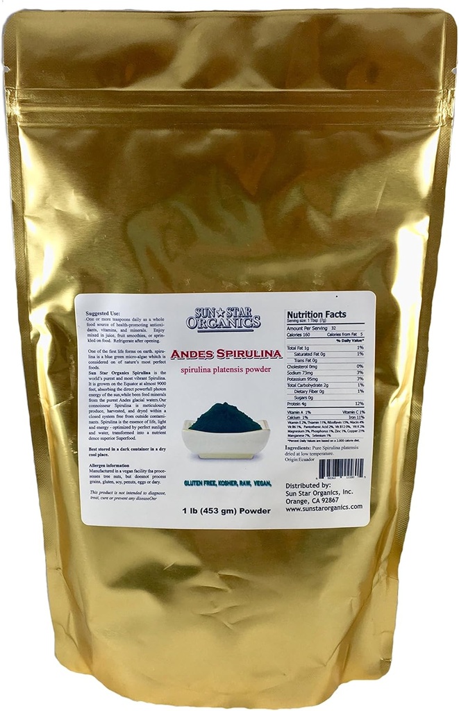 Spirulina - Green Superfood - 1 lb Bag