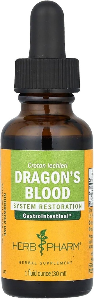 Herb Pharm Dragon's Blood Liquid Tree Sap for Digestive Support - 1 Ουγγιά (DDRAG01)