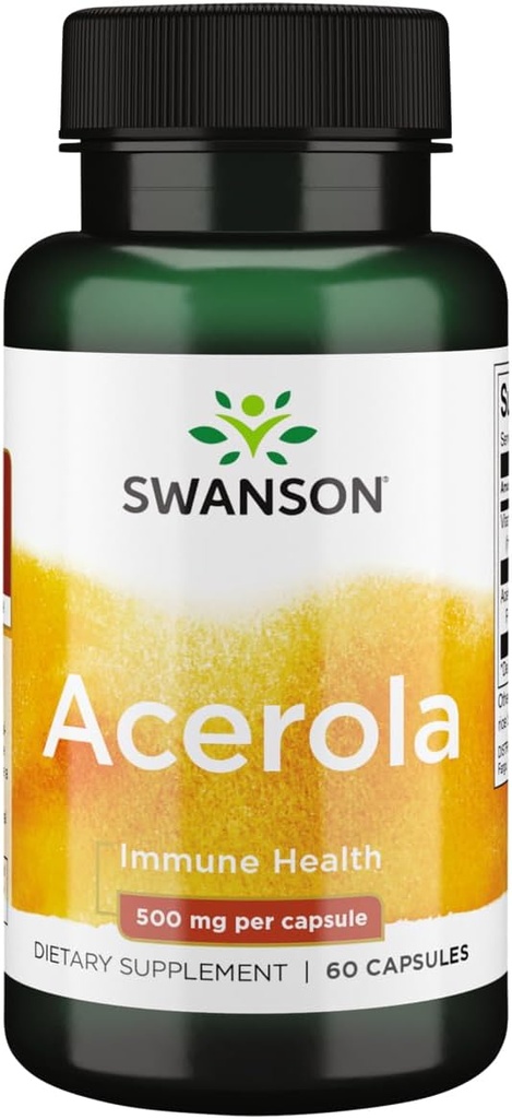 Swanson Acerola 500 Milligrams 60 Capsules