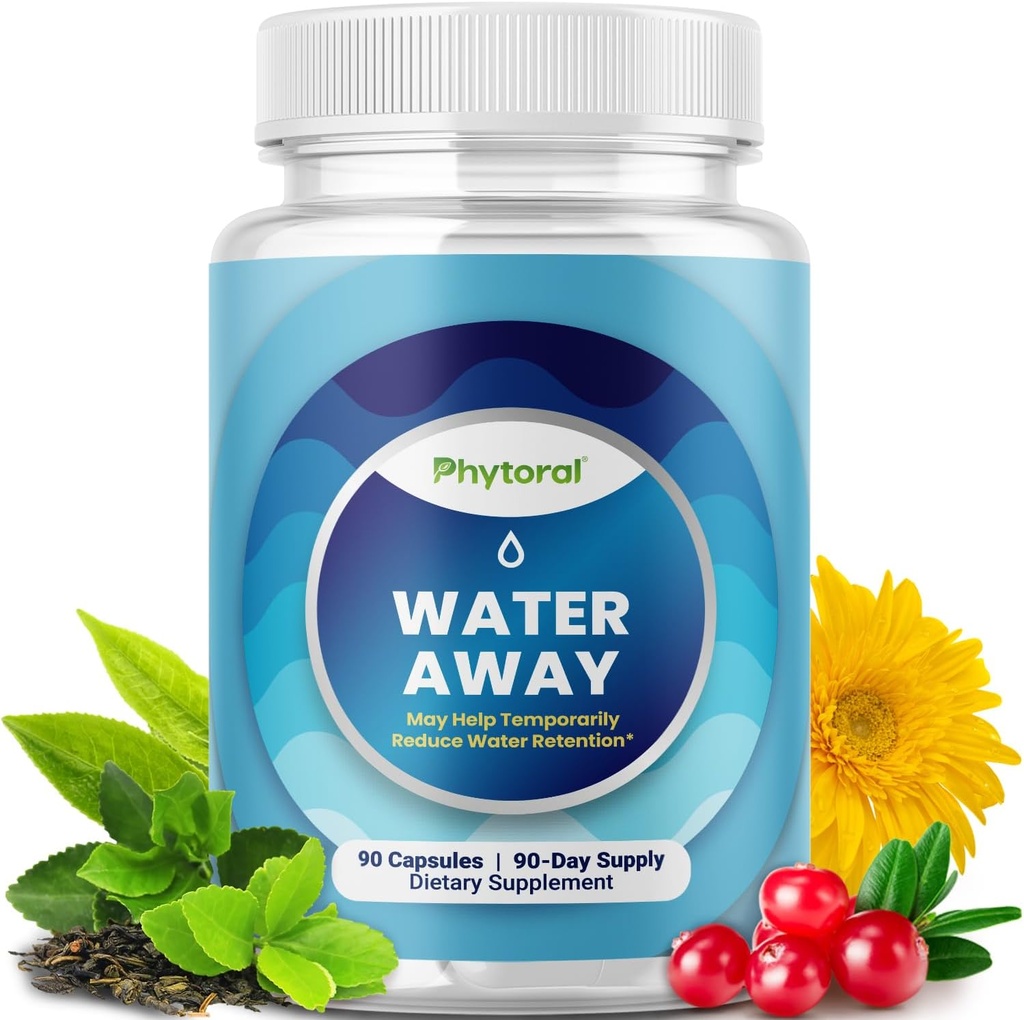 Χάπια Διατήρησης Νερού για Γυναίκες & Άνδρες - Βότανα Διουρητικά Συμπληρώματα - Συμπλήρωμα Διατήρησης Υγρού με εκχύλισμα φύλλου Dandelion & Πράσινο Τσάι για Αναρρίχηση - Χάπια για Πόδι & Πόδια Οίδημα - 90 Μέτρα