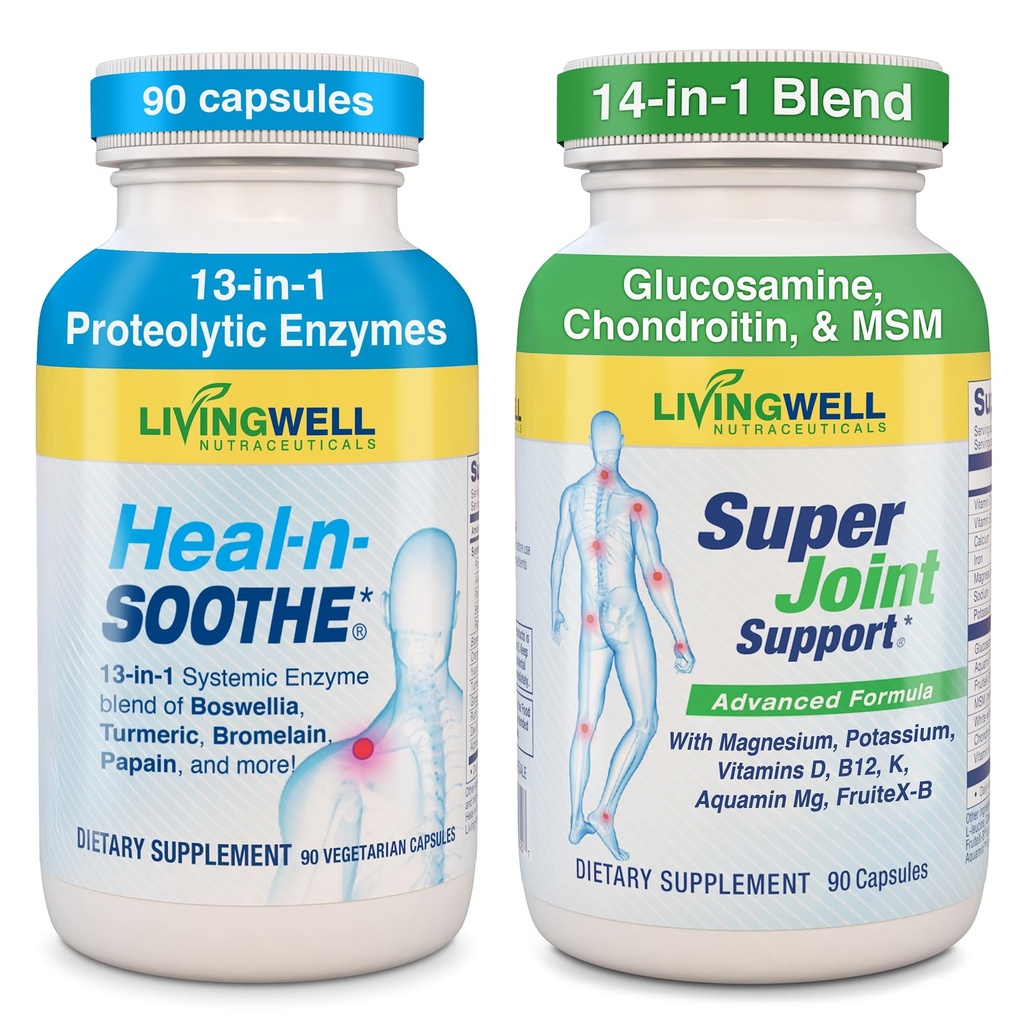 HEAL-N-SOOTHE και Super κοινή υποστήριξη - φυσικά κοινά συμπληρώματα