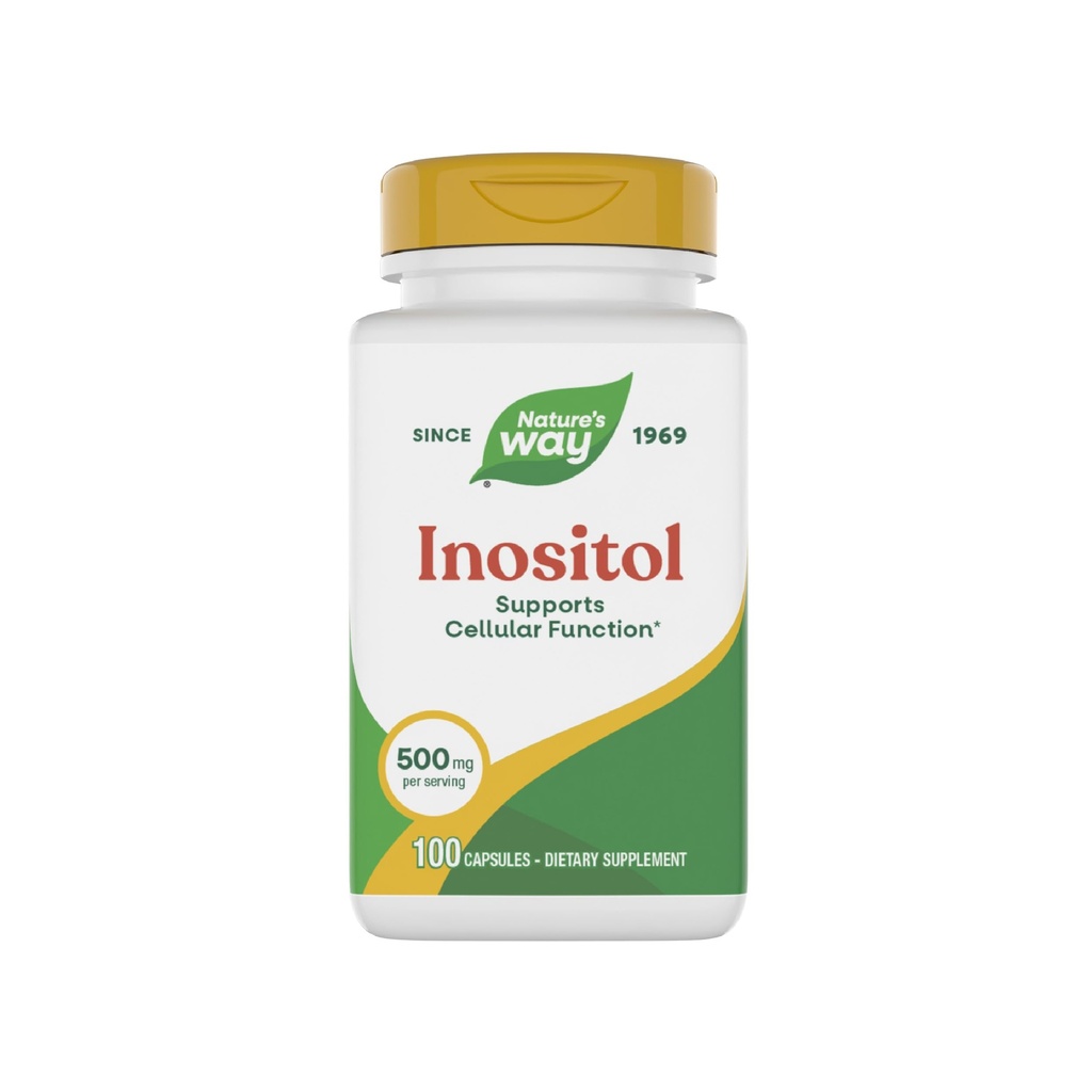 Nature's Way Inositol, 500 mg per Serving, 100 Capsules
