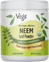 Organic Neem Leaf Powder - Πάγωμα Αποξηραμένα Αληθινά Πράσινα Φύλλα Νερού Σκόνης - Υποστηρίζει την ανάπτυξη των μαλλιών, το δέρμα & την οπή υγεία, τον καθαρισμό, την ασυλία - 9 oz