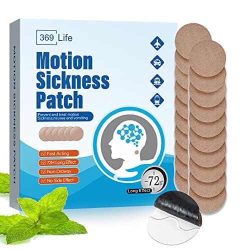 369 Life Motion Sickness Patches, Sea Sickness Patch for Cruise - Adults and Kids ((20 Count - Pack of 1))