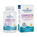 Nordic Naturals Complete Omega-D3, Lemon Flavor - 120 Soft Gels - 565 mg Omega-3 + 70 mg GLA + 1000 IU Βιταμίνη D3 - EPA & DHA - Υγιεινό δέρμα, Γνωστική, Θετική Mood - Μη-GMO - 60 Υπηρεσίες